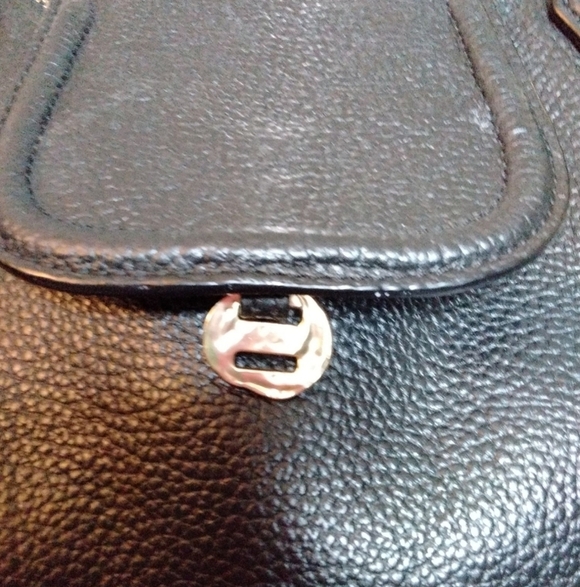 Annabell Ingall Black Leather Shoulder Bag Tote Purse main image 3